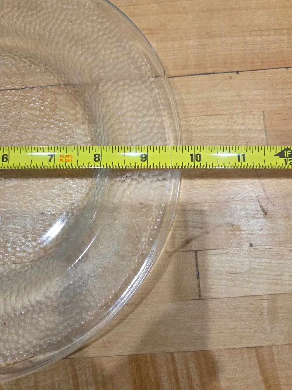 Vintage Indiana Glass Crystal Ice Salad Plates Set of 3 Clear Pebbled MCM